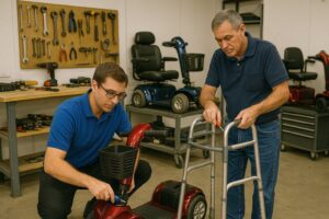 tune-up and fixing scooter