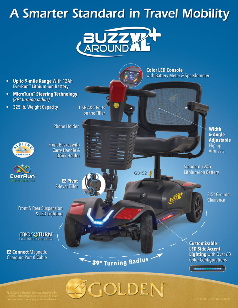 Golden Tech Buzzaround XL+ 4-Wheel-12